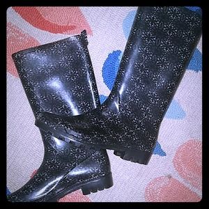 Women's Black Rain Boots